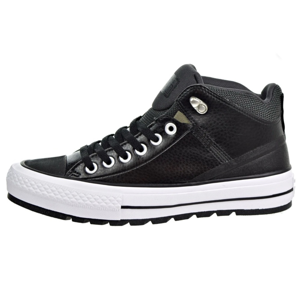 Converse CT All Star VEGAN Leather Street Boot Mid Black Women’s size 9 NEW!!! - Picture 2 of 7